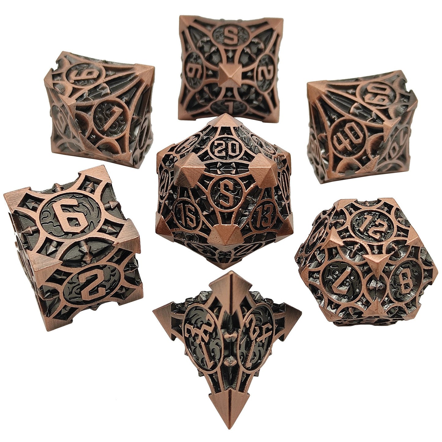 Metal Dice Set - 7 Dices