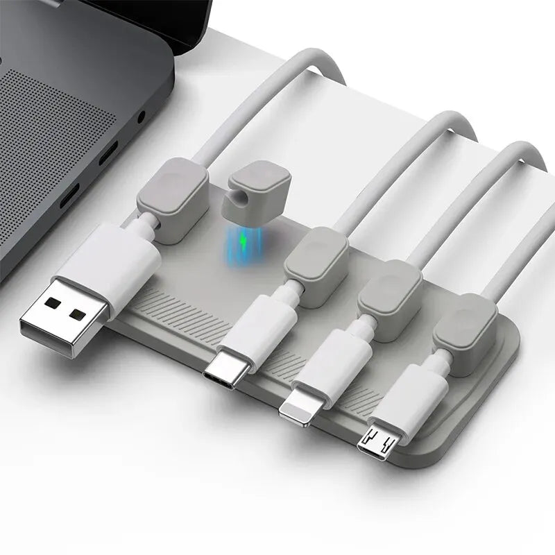 5 Ports Magnetic Mouse Cable Wire Organizer