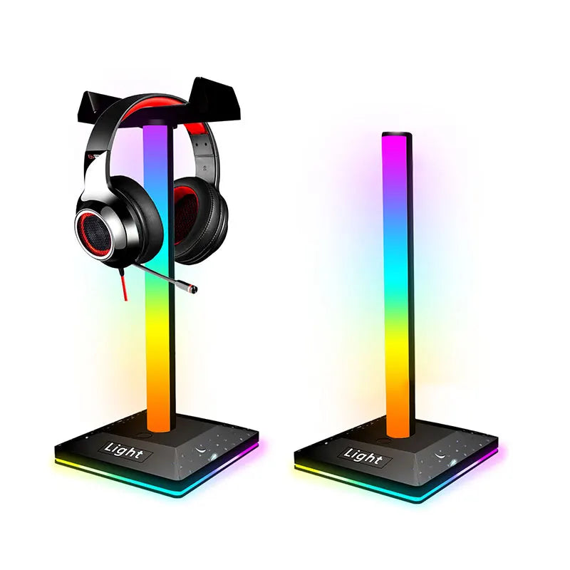 USB LED Lights Gaming Headset Stand RGBIC