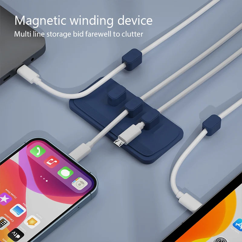 5 Ports Magnetic Mouse Cable Wire Organizer