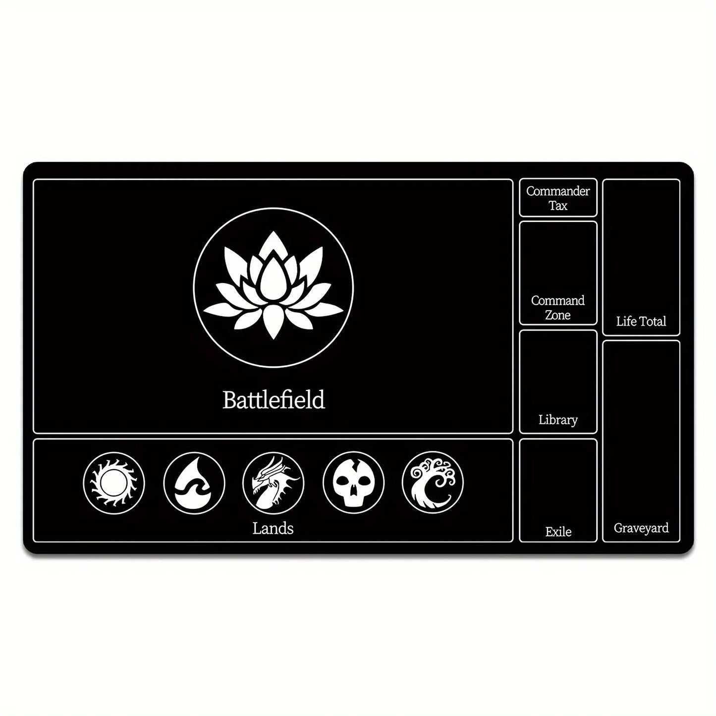 Premium Magic:Party Game Mat Durable Rubber for MTG and TCG Games