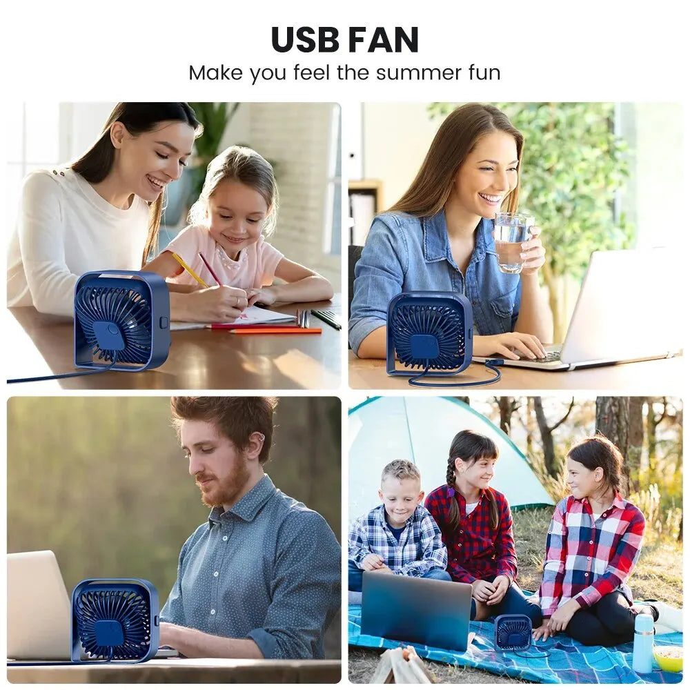 TOPK Mini Portable Fan,USB Desk Fan Table