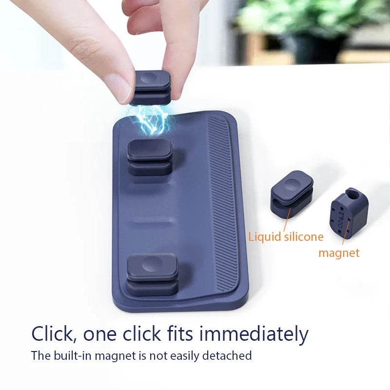 5 Ports Magnetic Mouse Cable Wire Organizer