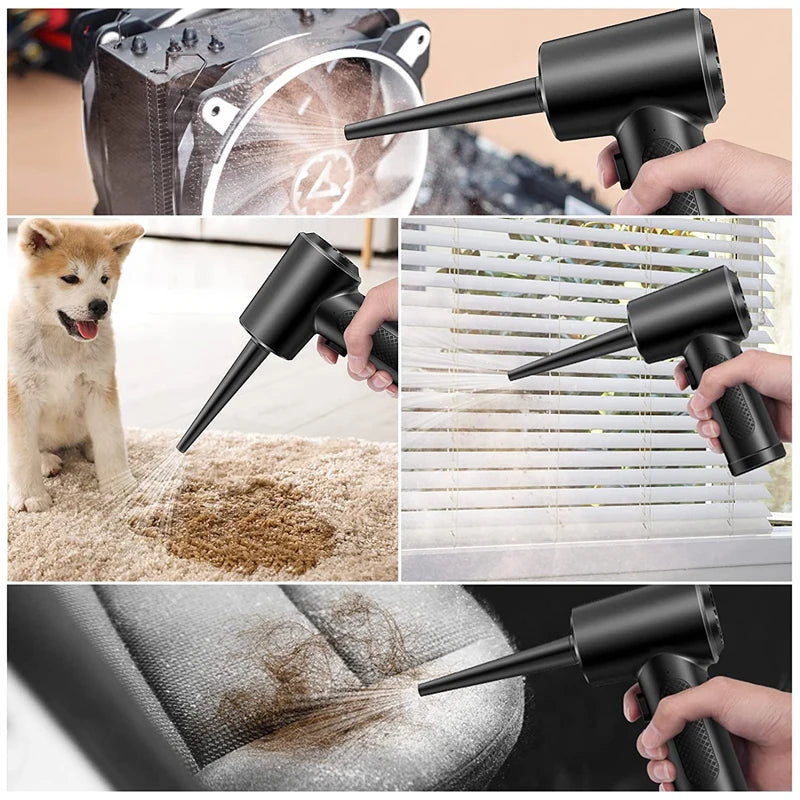 Cordless Air Duster, 5-in-1 High-Speed Blower