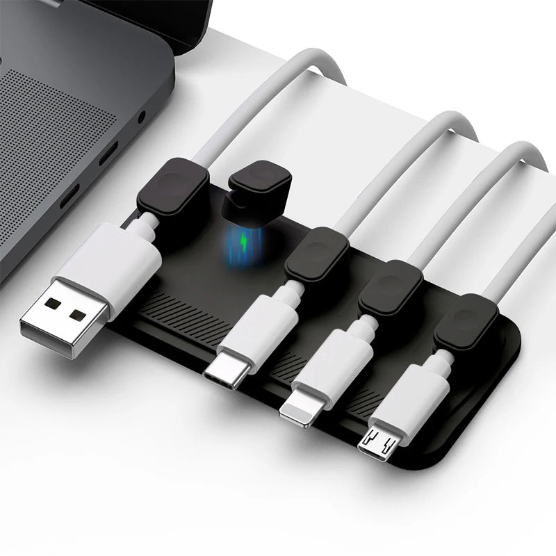 5 Ports Magnetic Mouse Cable Wire Organizer