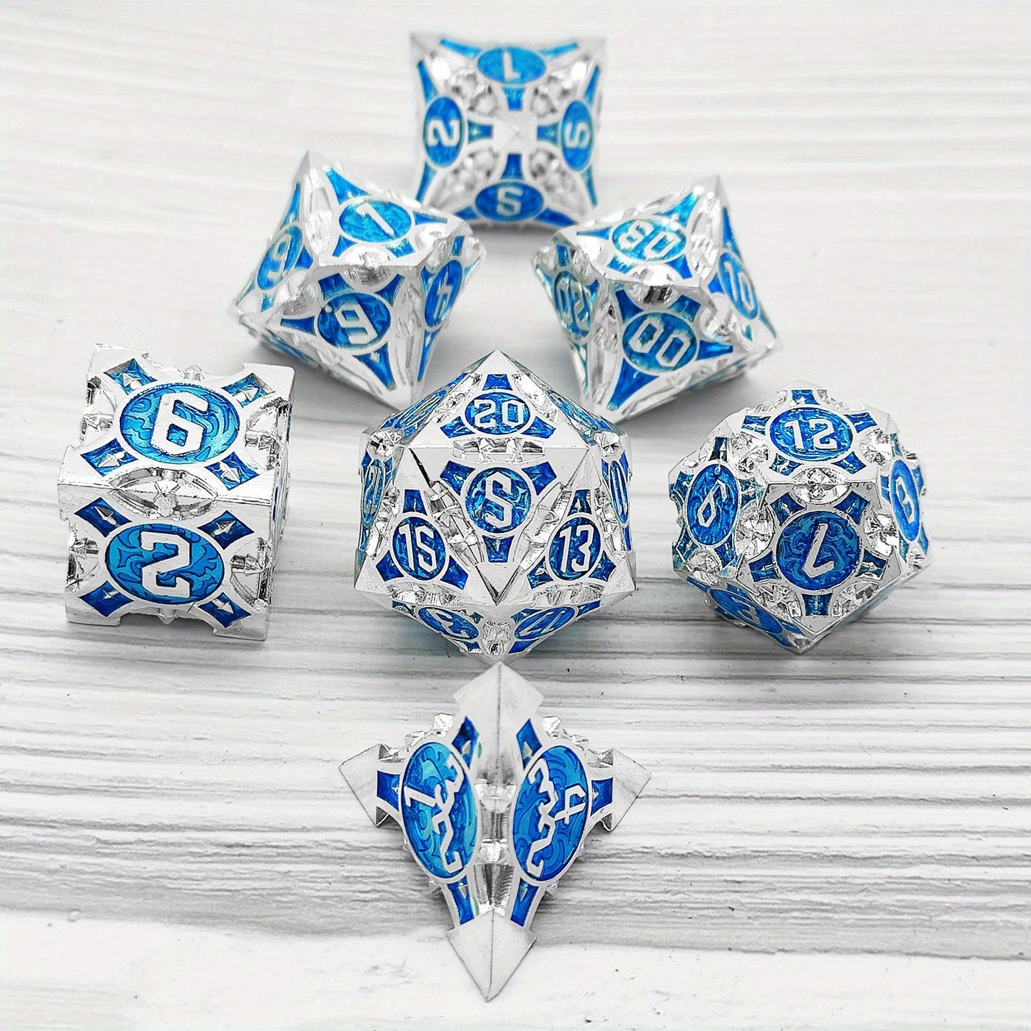 Metal Dice Set - 7 Dices