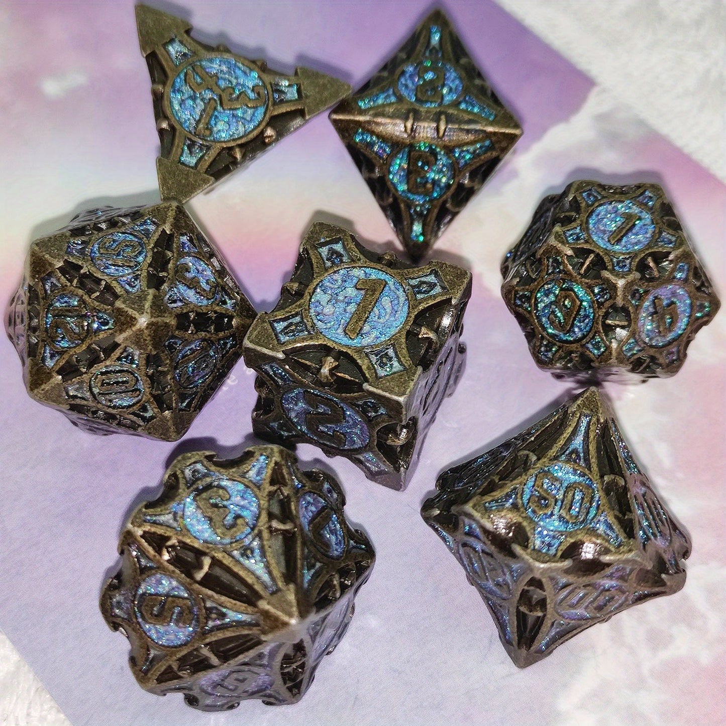 Metal Dice Set - 7 Dices