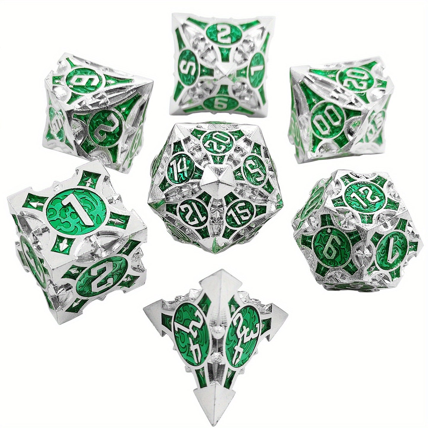Metal Dice Set - 7 Dices