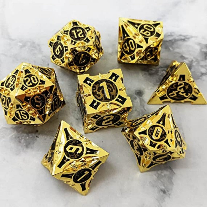 Metal Dice Set - 7 Dices