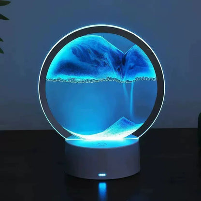 LED RGB Sandscape Lamp 3D Moving Sand Art