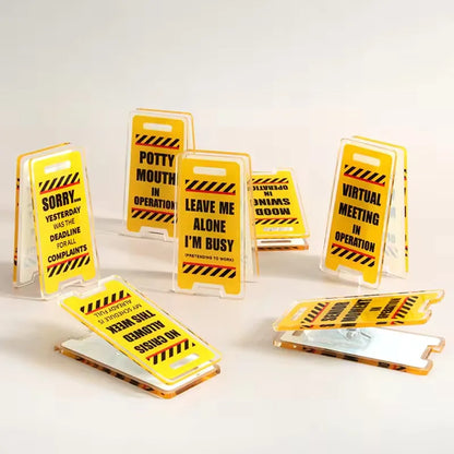 Acrylic Desk Sign "Leave Me Alone, I'm Busy"