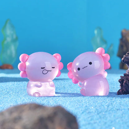 pink Luminous Axolotl Miniatures - Spooky's Loot