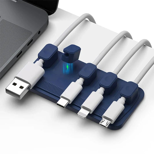 5 Ports Magnetic Mouse Cable Wire Organizer
