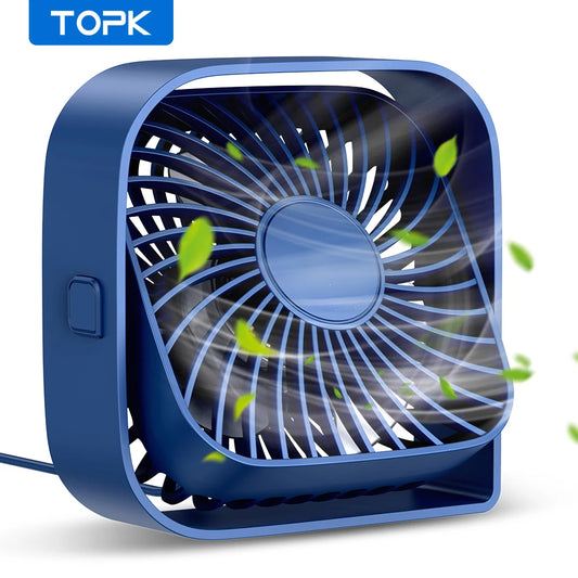 TOPK Mini Portable Fan,USB Desk Fan Table