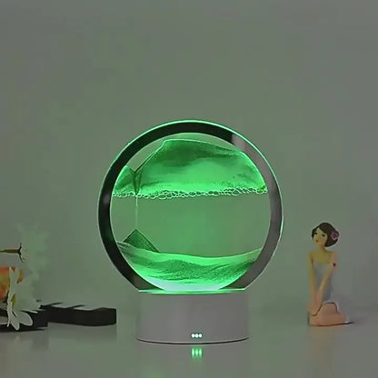 LED RGB Sandscape Lamp 3D Moving Sand Art