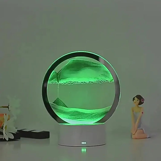 LED RGB Sandscape Lamp 3D Moving Sand Art