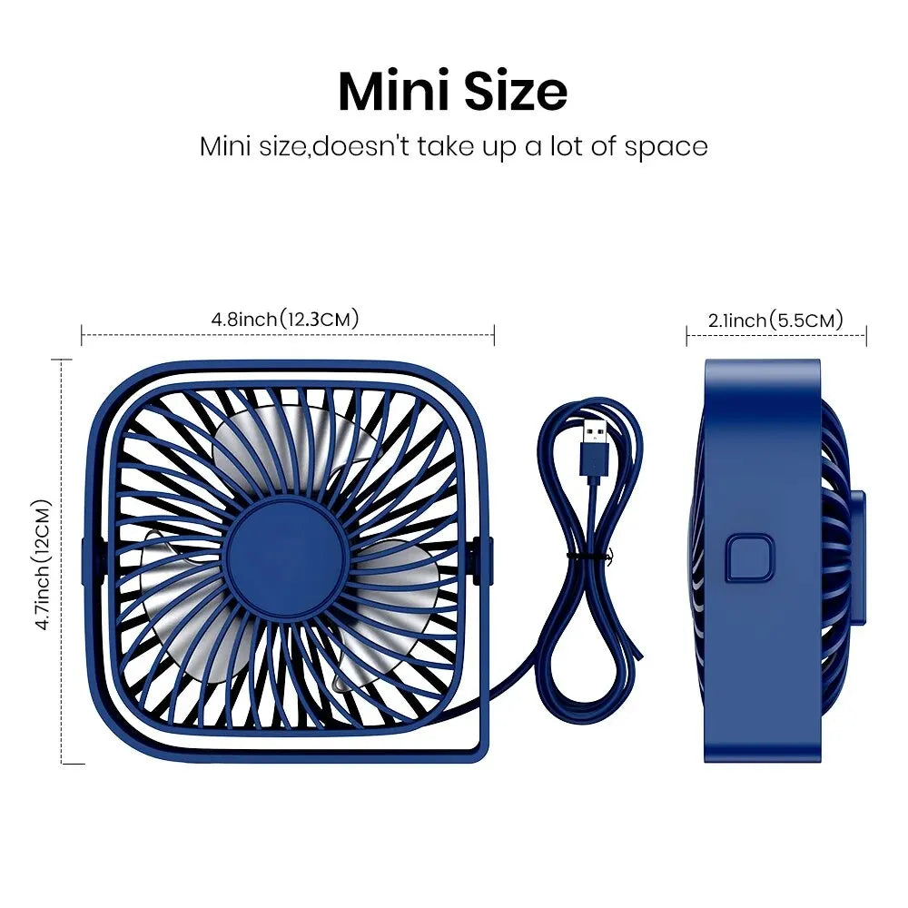 TOPK Mini Portable Fan,USB Desk Fan Table