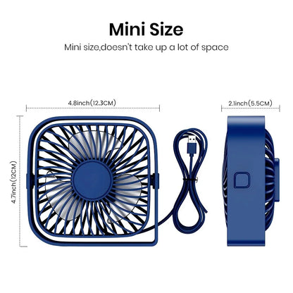 TOPK Mini Portable Fan,USB Desk Fan Table