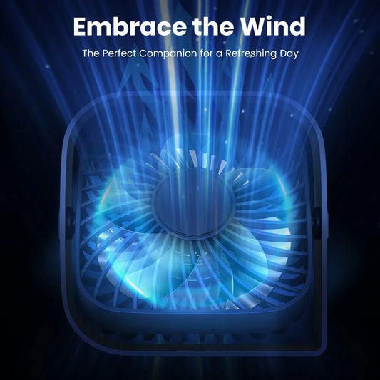 TOPK Mini Portable Fan,USB Desk Fan Table