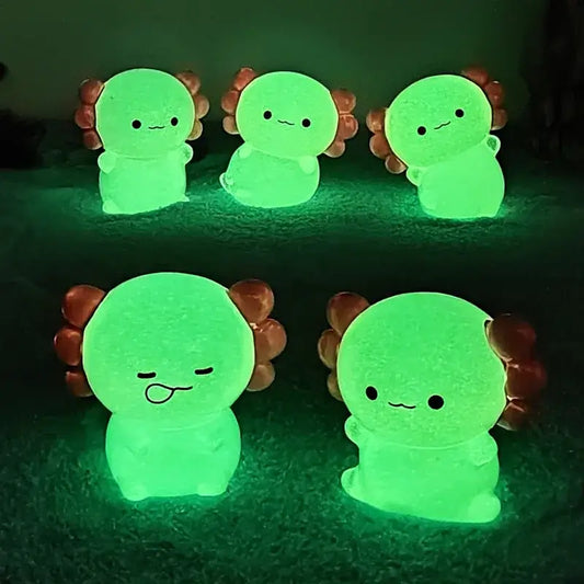 pink Luminous Axolotl Miniatures - Spooky's Loot