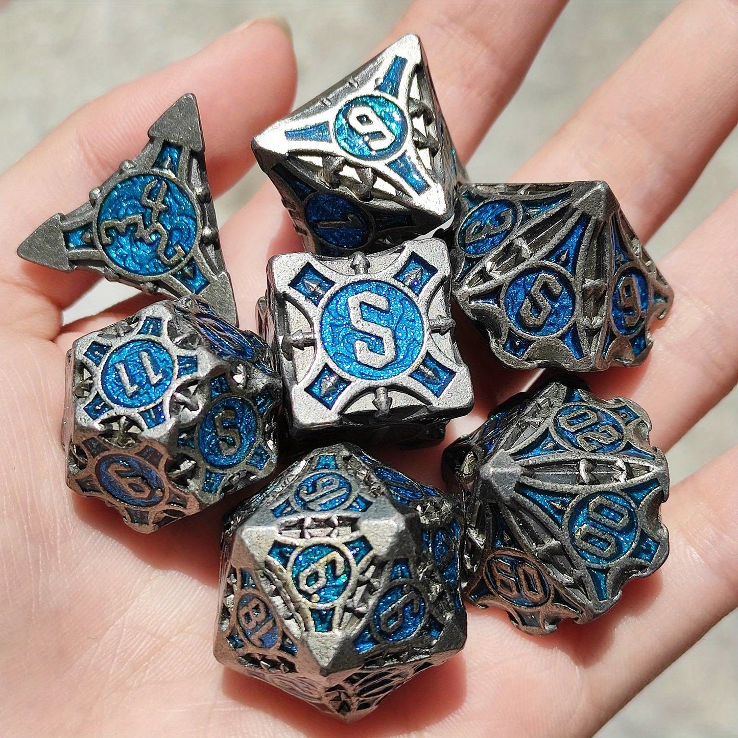 Metal Dice Set - 7 Dices