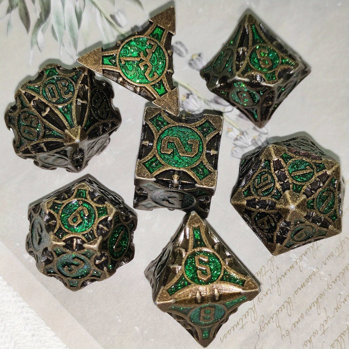 Metal Dice Set - 7 Dices